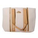 TORBA TOREBKA DAMSKA SHOPPER Beżowa 45x30cm Tote Bag Włochy