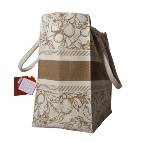 TORBA TOREBKA DAMSKA SHOPPER w Cytrynki Plażowa Beżowa Duża 41x35cm TORBA TOREBKA DAMSKA SHOPPER w Cytrynki Plażowa Beżowa Duża 41x35cm