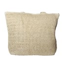TORBA TOREBKA DAMSKA SŁOMKOWA Duża Plażowa SHOPPER Lato Beżowa 46x36cm