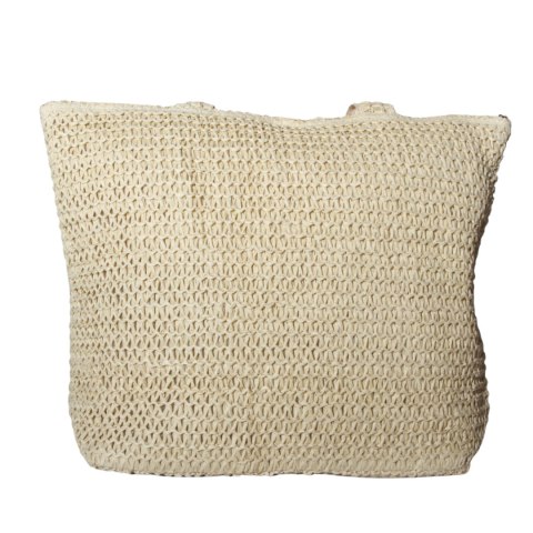 TORBA TOREBKA DAMSKA SŁOMKOWA Duża Plażowa SHOPPER Lato Beżowa 46x36cm TORBA TOREBKA DAMSKA SŁOMKOWA Duża Plażowa SHOPPER Lato Beżowa 46x36cm