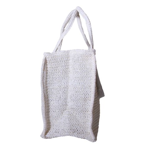 TORBA TOREBKA DAMSKA SŁOMKOWA Plażowa Biała 41x32cm Włochy TORBA TOREBKA DAMSKA SŁOMKOWA Plażowa Biała 41x32cm Włochy