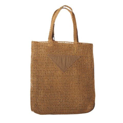 TORBA TOREBKA DAMSKA SŁOMKOWA Plażowa Lato Brązowa 38x43cm Włochy TORBA TOREBKA DAMSKA SŁOMKOWA Plażowa Lato Brązowa 38x43cm Włochy