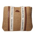 TORBA TOREBKA DAMSKA SŁOMKOWA Plażowa Lato Brązowa 42x31cm Włochy
