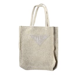 TORBA TOREBKA DAMSKA SŁOMKOWA Plażowa Lato Natural 38x43cm Włochy