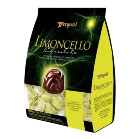 VERGANI LIMONCELLO Włoskie Praliny z Gorzkiej Czekolady 100g