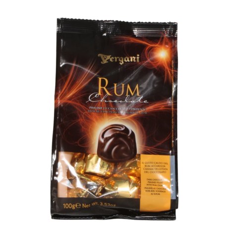 VERGANI RUM Włoskie Praliny z Gorzkiej Czekolady 100g VERGANI RUM Włoskie Praliny z Gorzkiej Czekolady 100g