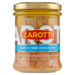 ZAROTTI FILETY Z TUŃCZYKA w Oliwie Duże Kawałki 200g