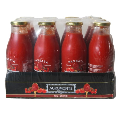 Zestaw AGROMONTE SICILIANA PASSATA POMIDOROWA Włoski Sos 520g x12 Zestaw AGROMONTE SICILIANA PASSATA POMIDOROWA Włoski Sos 520g x12